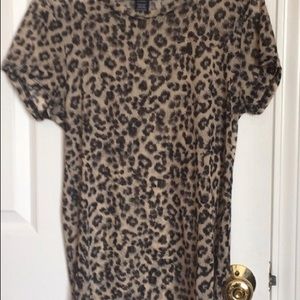 Torrid leopard print sheer tee